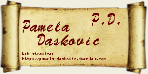 Pamela Dašković vizit kartica
